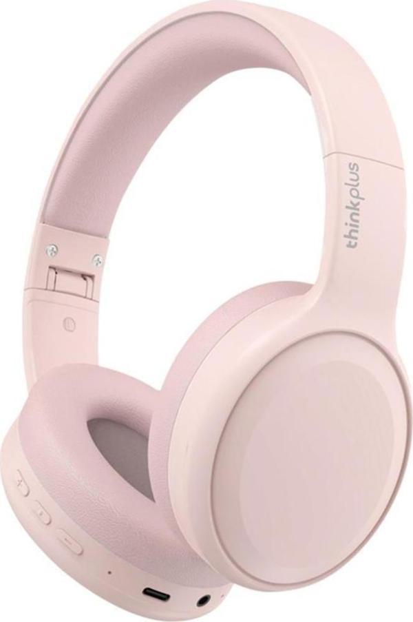 Lenovo Thinkplus Th30 Kablosuz Bluetooth Kulaküstü Kulaklık Pembe - Image 1