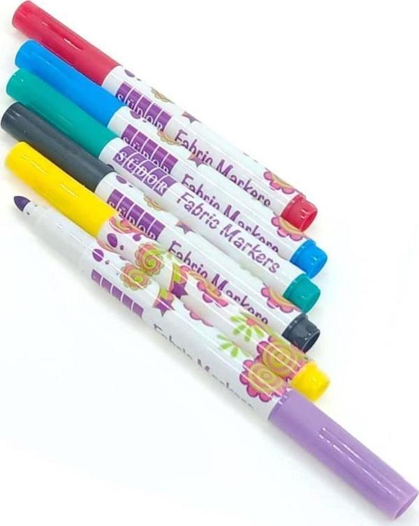 Südor Kumaş Kalemi 6 Renk Fabric Marker - Image 1