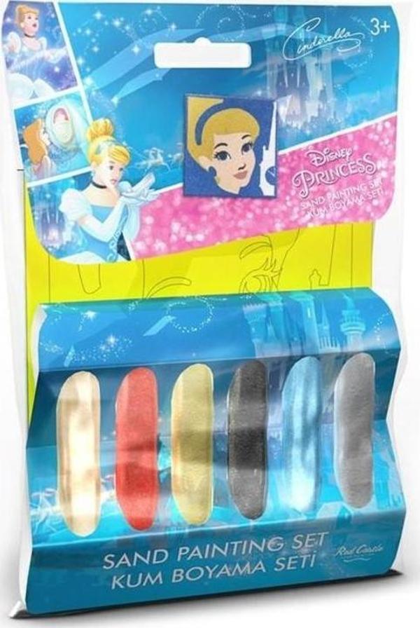 Disney Pirincess Cindirella Mini Kum Boyama Seti 6 Adet Stick Kum-Red Castle PM-02 - Image 1