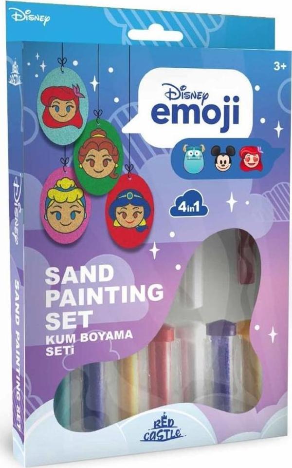 Disney Princess Emojiler Eğitici ve Eğlenceli Kum Boyama Seti 4in1-Red Castle DSO-05 - Image 1