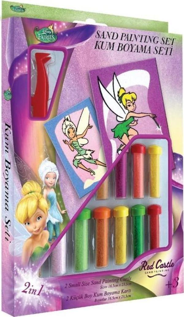 Eğitici ve Eğlenceli Kum Boyama Seti Disney Periler Tinkerbell &Periwinkle DS-11 - Image 1