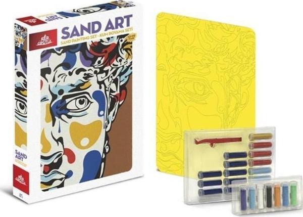 Sand Art (Kum Sanatı), Yetişkin Kum Boyama Aktivite Seti, (Heykel Gibi Adam) - Image 1