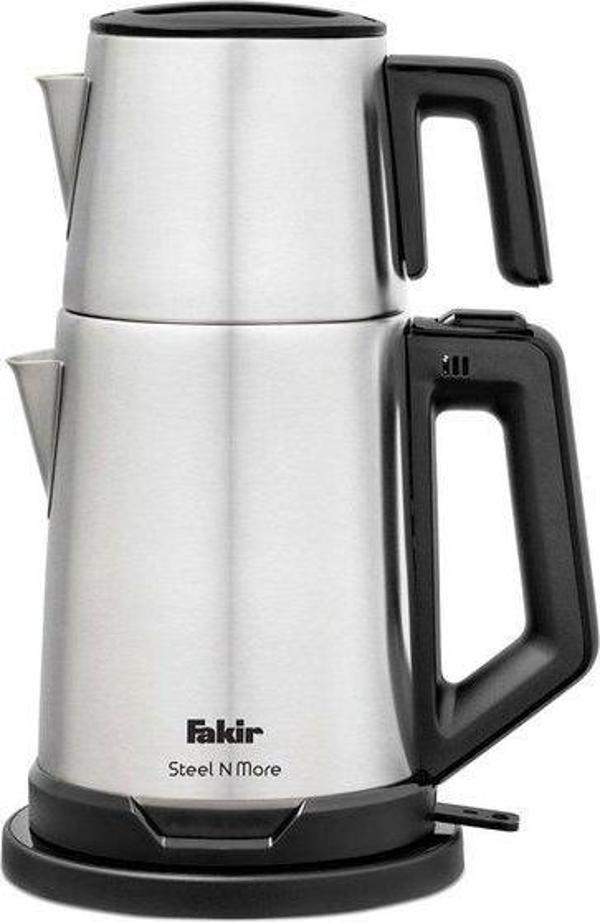 Fakir Steel N More Inox 1650 W Çelik Çay Makinesi Gümüş - Image 1