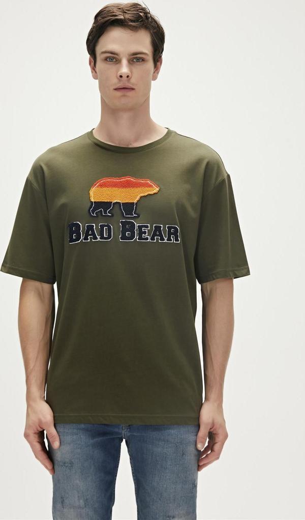 Tripart T-Shirt Haki Yeşil 3D Baskılı Erkek Tişört  - Image 1