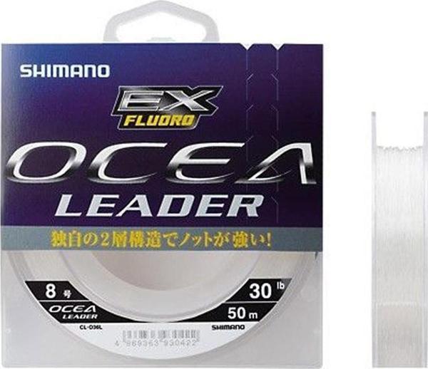 Shimano Ocea Şok Leader EX 50m Fluorocarbon Misina 6LB 0,204 mm. - Image 1
