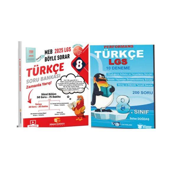 Sinan Kuzucu Yayınları 2025 Lgs Türkçe Soru Bankası Ve 10'lu Branş Denemeleri - Sinan Kuzucu Yayınları - Image 1