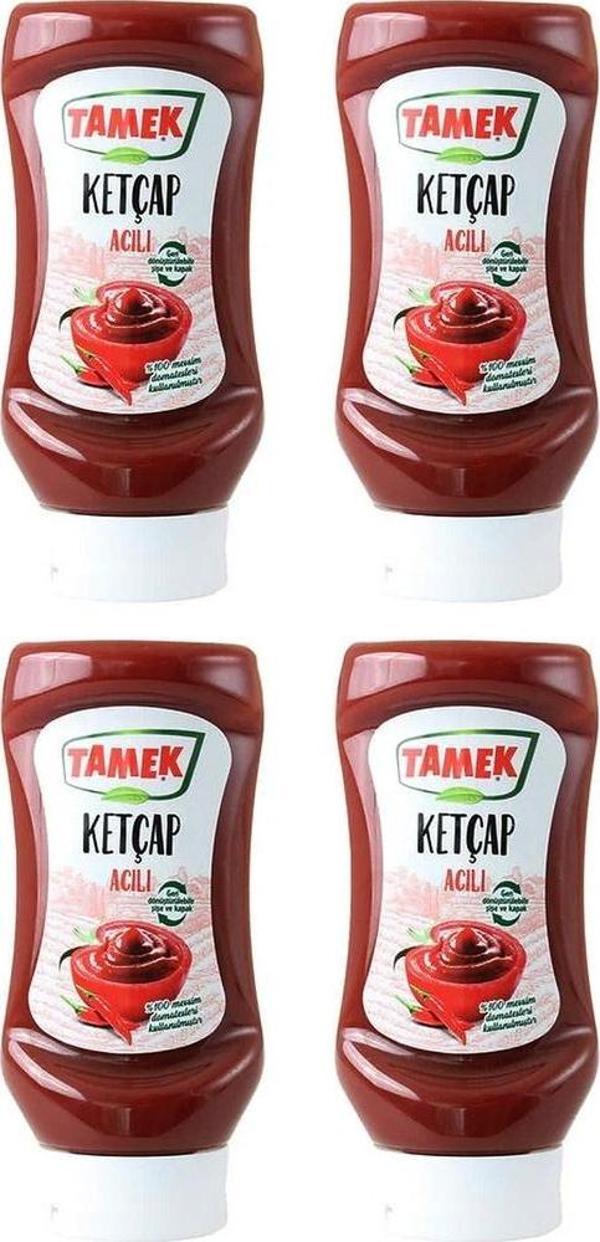 Tamek Ketçap 355 gr Acılı x 4 Adet - Image 1