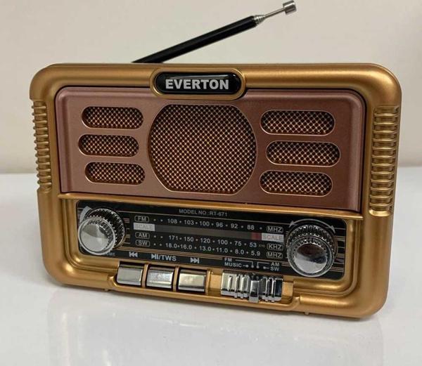 Usb Bt Radyo Nostajık Solar Paneli Müzik Çalar Rt-671 - Image 1