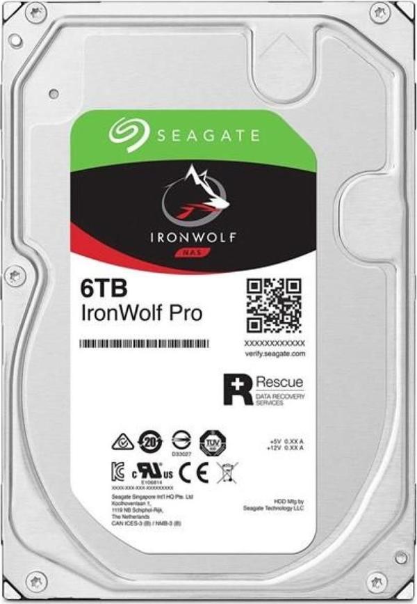 Seagate 6 Tb St6000Nt001 Ironwolf Pro Sata3 7200Rpm 256Mb Nas Disk - Image 1