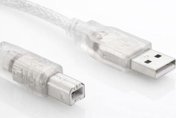 S-Link Sl-U2015 Usb2.0 1.5M Şeffaf Yazıcı Kablo - Image 1