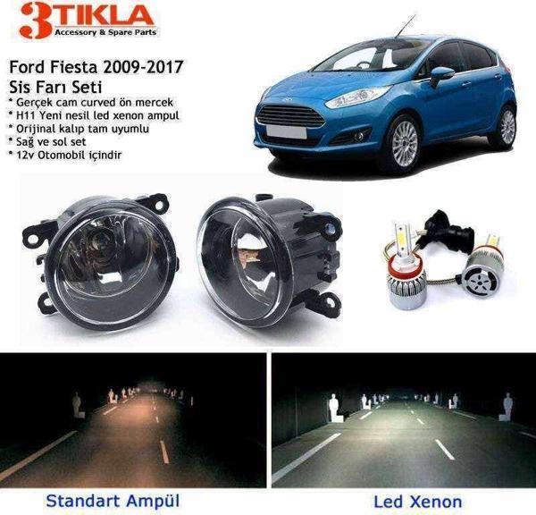Fiesta 2009-2017 Beyaz Led Xenon Sis Farı Seti - Image 1