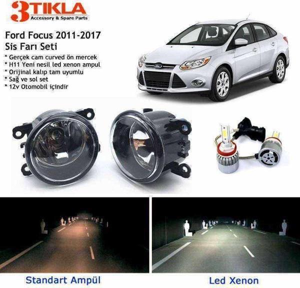 Focus 2011-2017 Beyaz Led Xenon Sis Farı Seti - Image 1