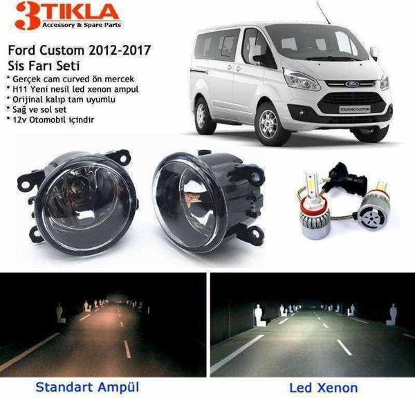 Custom 2012-2017 Beyaz Led Xenon Sis Farı Seti - Image 1