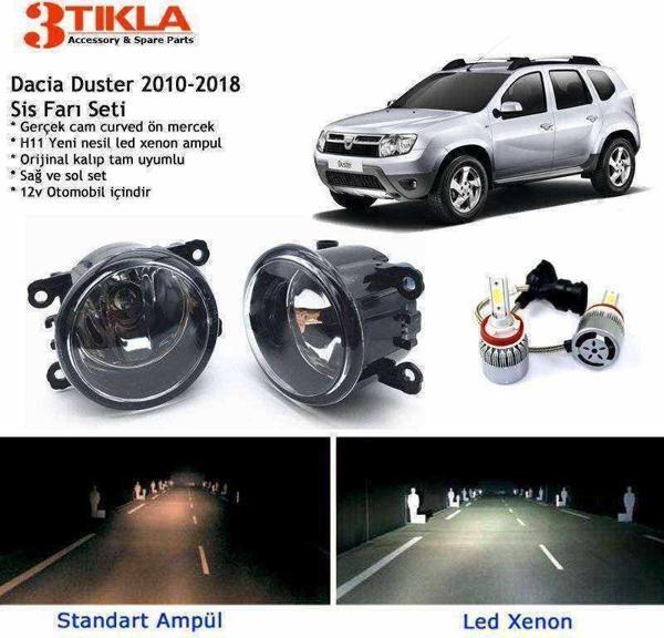 Dacia Duster Beyaz Led Xenon Sis Farı Seti - Image 1