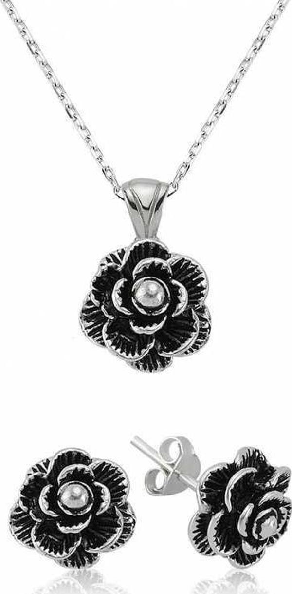 925 Ayar Gümüş Çiçek Set - Image 1