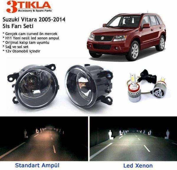 Suzuki Vitara 2005-2014 Beyaz Led Xenon Sis Farı Seti - Image 1