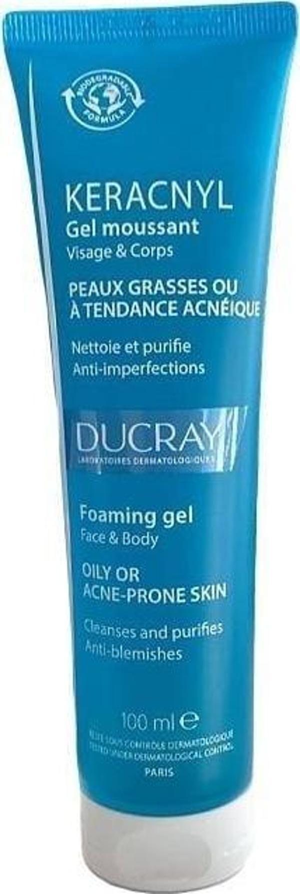 Ducray Keracnyl Yağlı Ve Akneye Eğilimli Ciltler İçin Temizleme Jeli 100 Ml - Image 1