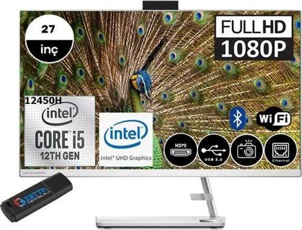 Lenovo Ideacentre Aıo 3 Intel Core I5-12450H 16GB 1tb SSD Intel UHD Graphics 27" Fhd IPS Freedos All In One Bilgisayar - Image 1