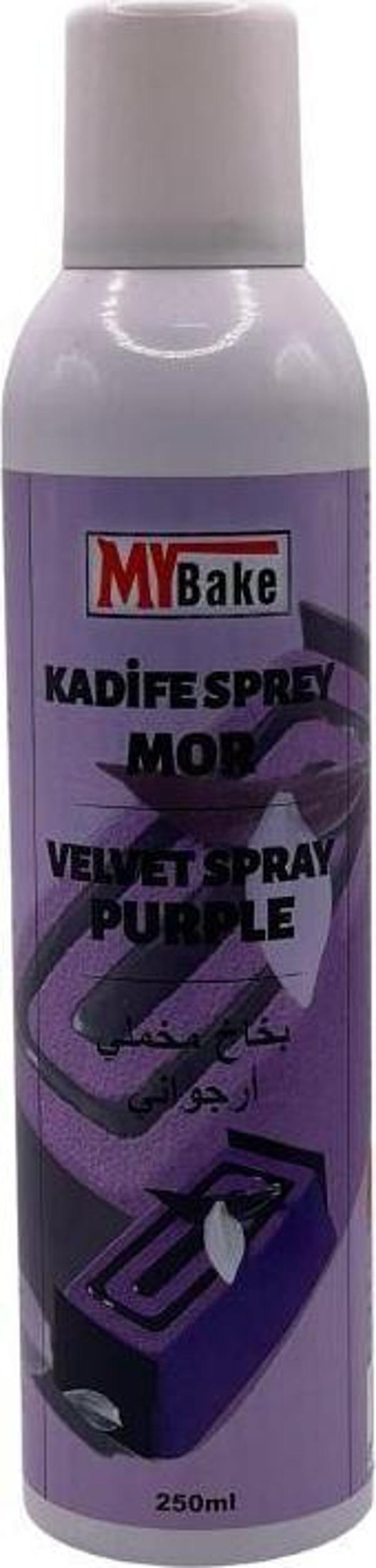 MY BAKE MOR KADİFE GIDA BOYASI SPREY 250 ML - Image 1