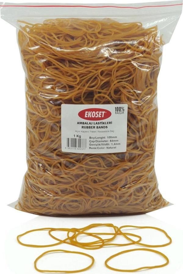 Ekoset 100mm Kauçuk Paket Ambalaj Lastiği 1Kg - Image 1