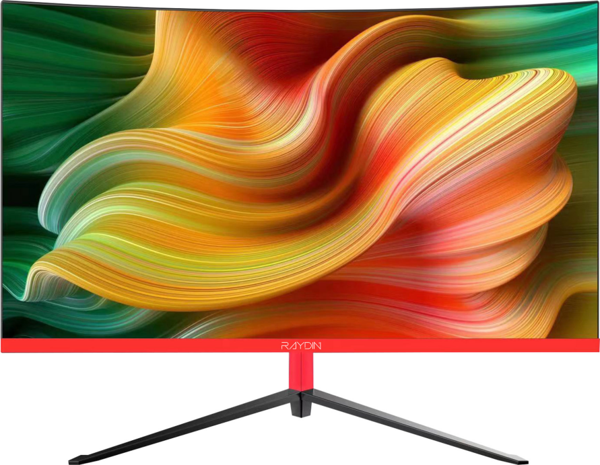 Raydın R270Vabc, 27&Quot;, 2Ms, 75Hz, Full Hd, D-Sub, Hdmı, Frameless, R1800 Curved, Va Led Monitör (Siyah) - Image 1