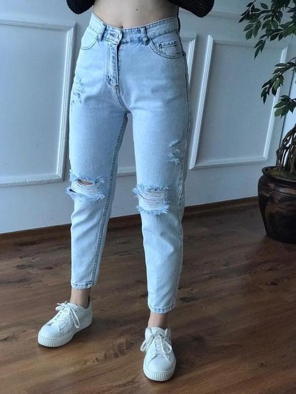 YIRTIK MODEL BUZ MAVİSİ JEAN - Image 1