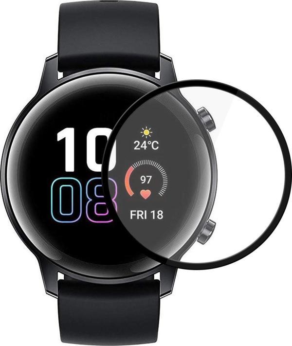 Bufalo Honor Magic Watch 2 42mm Ekran Koruyucu 3D Kavisli PMMA Nano Siyah Çerçeve - Image 1