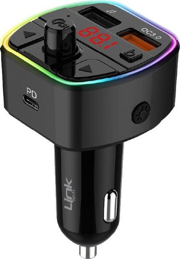 LinkTech GP14 38W PD + QC3.0 Led Ekranlı  FM Transmitter - Image 1