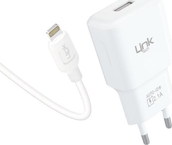 LinkTech T442e Strong Eco Şarj Aleti ve Lightning Kablo Set 2.1A - Image 1