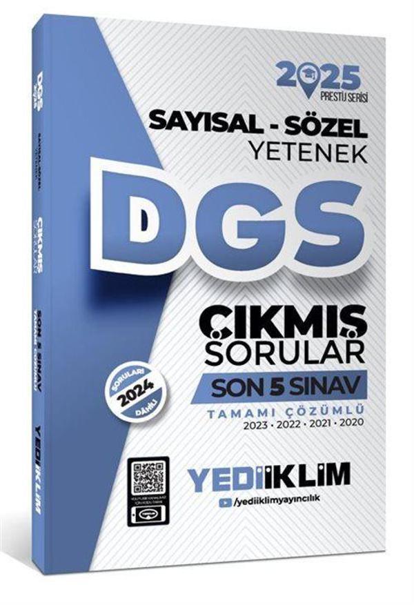 2025 DGS Sayısal-Sözel Yetenek Tamamı Çözümlü Son 5 Sınav Çıkmış Sorular - Yediiklim Yayınları - Image 1