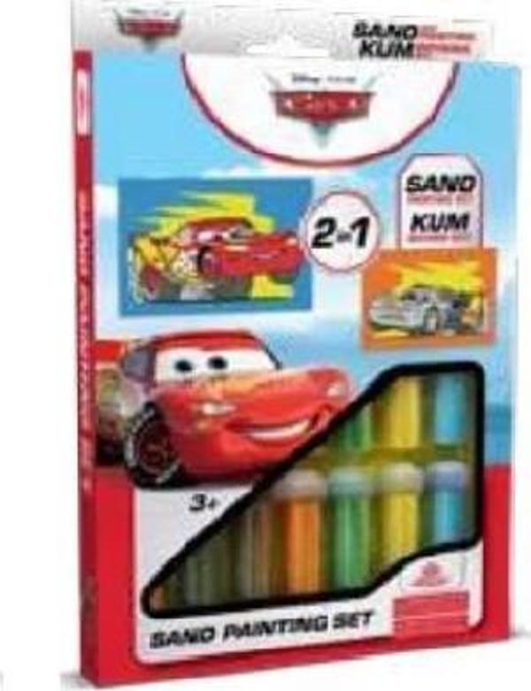 Disney Cars Eğitici ve Eğlenceli Kum Boyama Seti-Red Castle DS-41 - Image 1