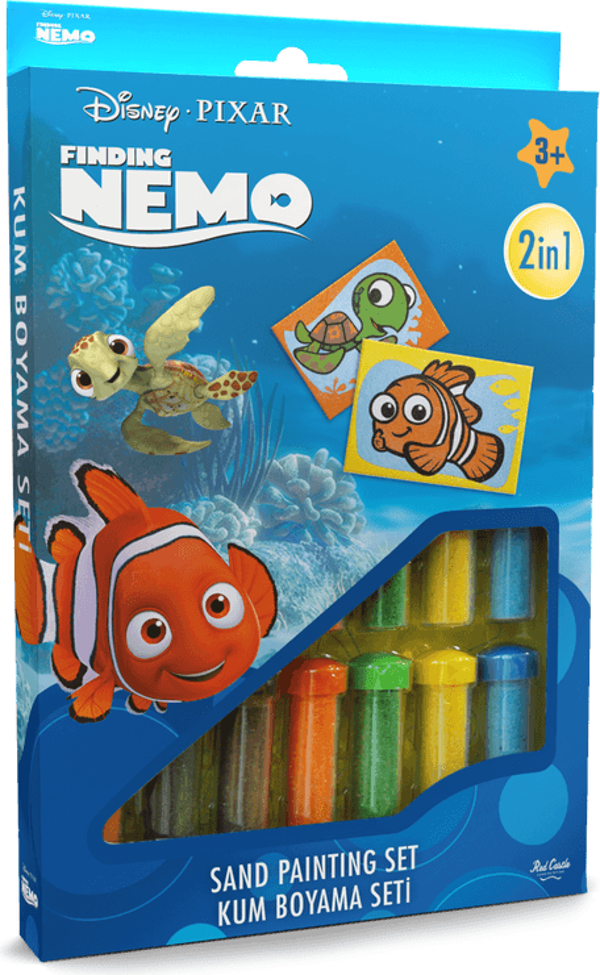 Disney Kayıp Balık Nemo Eğitici ve Eğlenceli Kum Boyama Seti-Red Castle DS-10 - Image 1