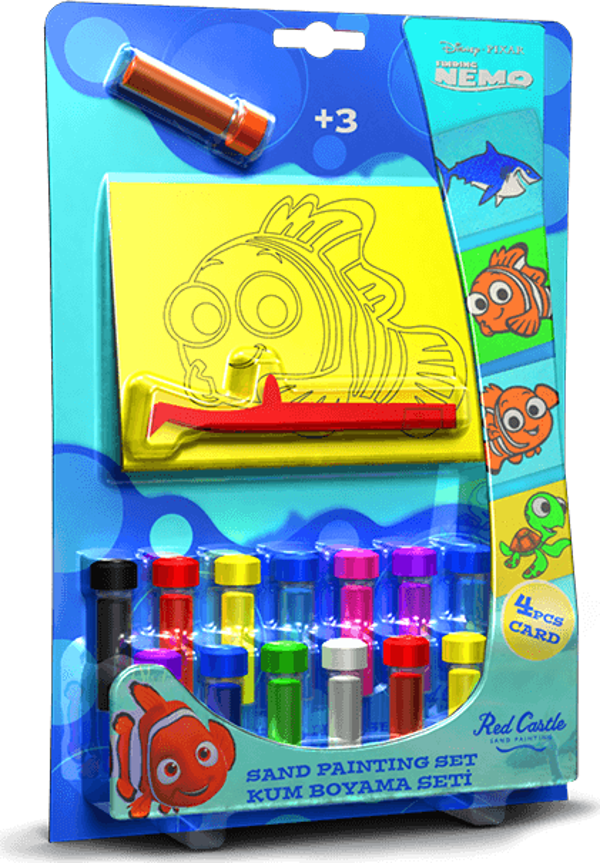 Disney Kayıp Balık Nemo Eğitici ve Eğlenceli Kum Boyama Seti-Red Castle FM-05 - Image 1
