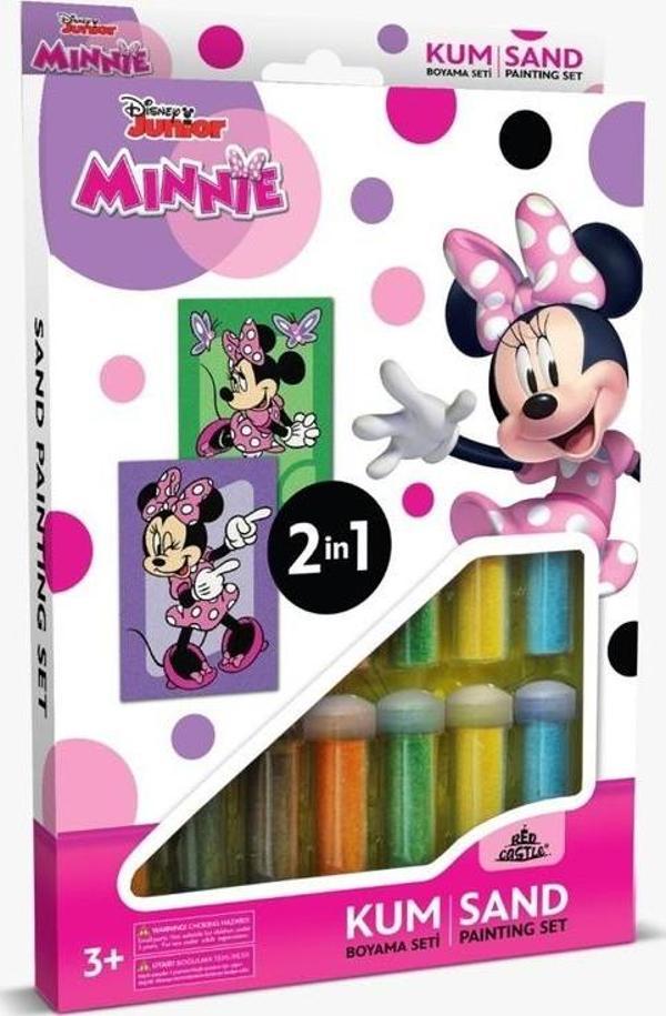 Disney Minnie Mouse Eğitici ve Eğlenceli Kum Boyama Seti-Red Castle DS-44 - Image 1