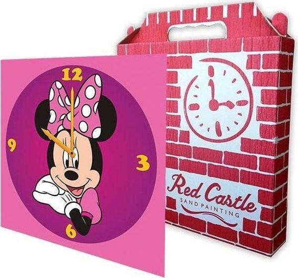 Disney Minnie Saat (Clock) Kum Boyama Seti-Red Castle S-0003 - Image 1