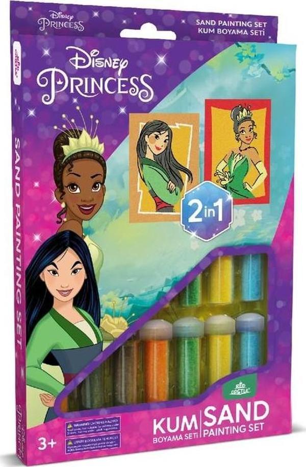Disney Princess Eğitici ve Eğlenceli Kum Boyama Seti-Red Castle DS-43 - Image 1