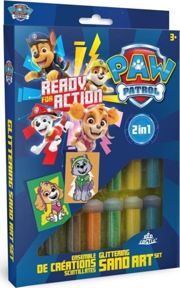 Paw Patrol Skye&Everest Eğitici ve Eğilenceli Kum Boyama Seti 2in1-Red Castle DSA-03 - Image 1