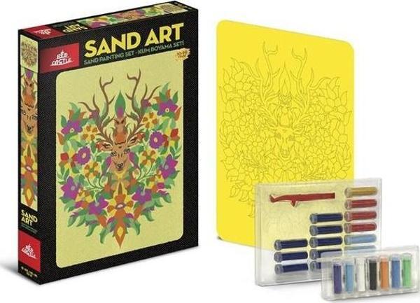 Sand Art-Kum Sanatı-Yetişkin Kum Boyama Aktivite Seti-Geyik YKO-08 - Image 1