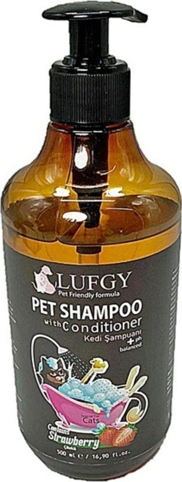 LUFGY KEDİ KREMLİ ŞAMPUAN 400 ML ÇİLEKLİ - Image 1