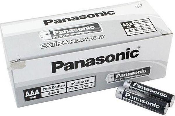 Panasonic Manganez İnce Kalem AAA Pil 60'Lı Paket - Image 1