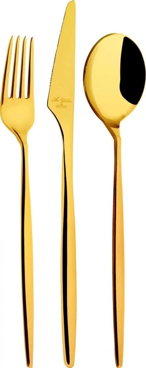 Aryıldız Studio Prestige Gold PVD 89 Parça Çatal Kaşık Bıçak Takımı - Image 1