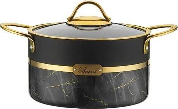 Brioni Selection Plus 22 Cm Derin Tencere - Siyah - Image 1