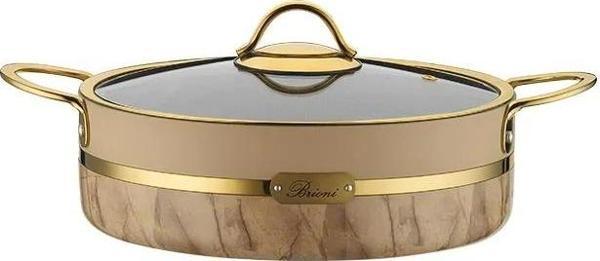Brioni Selection Plus 26 Cm Basık Tencere - Krem - Image 1