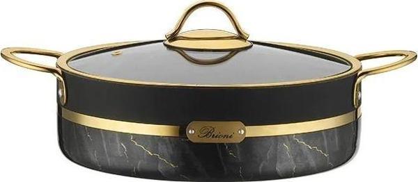 Brioni Selection Plus 26 Cm Basık Tencere - Siyah - Image 1