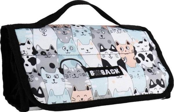 BBack 4 Bölümlü Kalem Çantası Kediler - Image 1