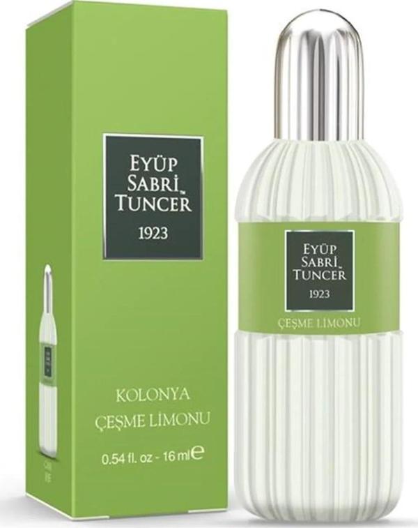 Eyüp Sabri Tuncer Çeşme Limonu Cam Şişe Sprey Kolonya 16Ml (12 Li Paket) - Image 1