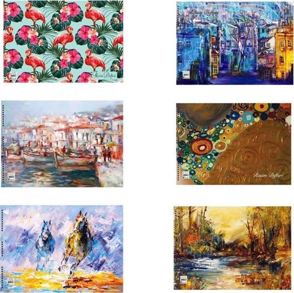 Keskin Color Resim Defteri Spiralli Basic 35X50Cm 40 Yaprak 304540-99 (6 Lı Paket) - Image 1