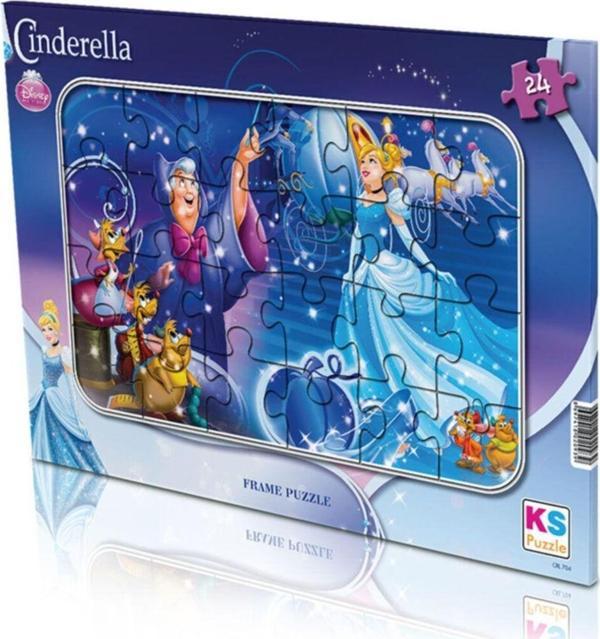 Ks Games Puzzle 24 Parça Cinderella Frame crl704 - Image 1