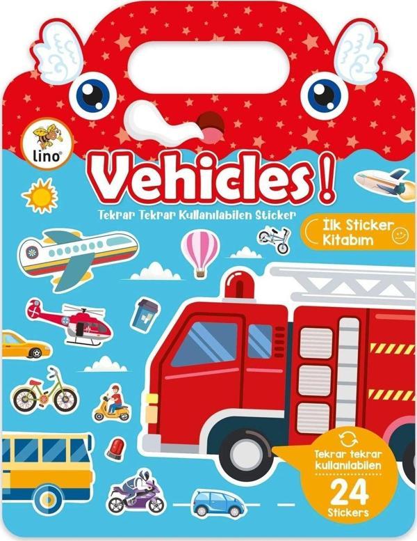 Lino Tekrar Tekrar Kullanılabilen İlk Sticker Kitabım Vehicles Ls-501 - Image 1