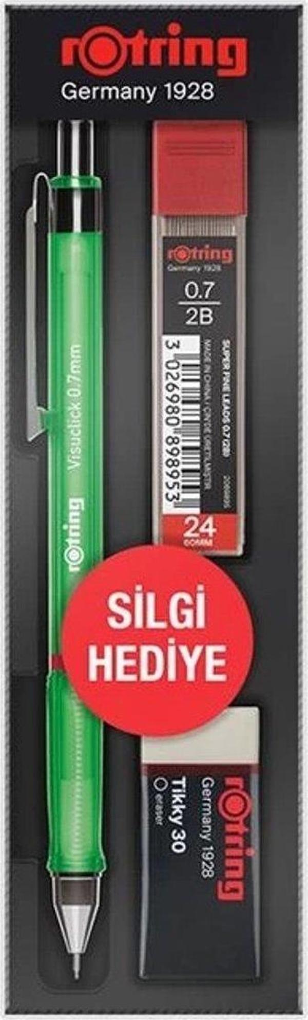 Rotring Okul Seti Visuclick Versatil Kalem /Min Silgi 0.7 Mm Opak Yeşil Ro-Vk07 - Image 1